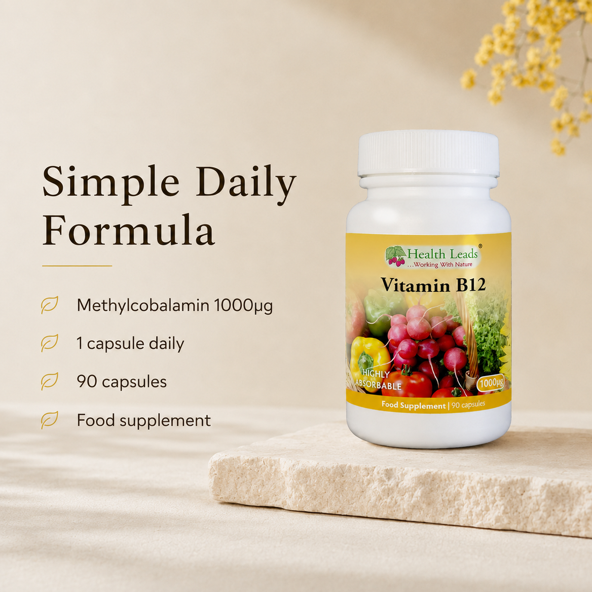 Vitamin B12 (Methylcobalamin) 1000mcg