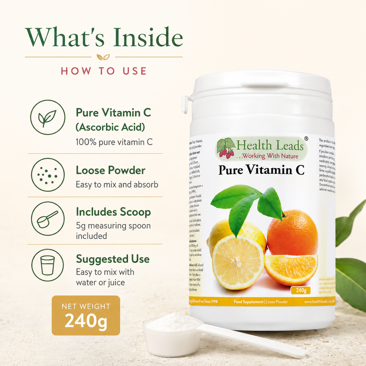 Vitamin C (Ascorbic Acid) Powder