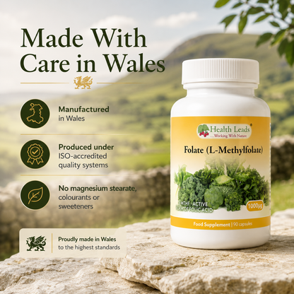 Folate (L-Methylfolate) 1000μg x 90 capsules