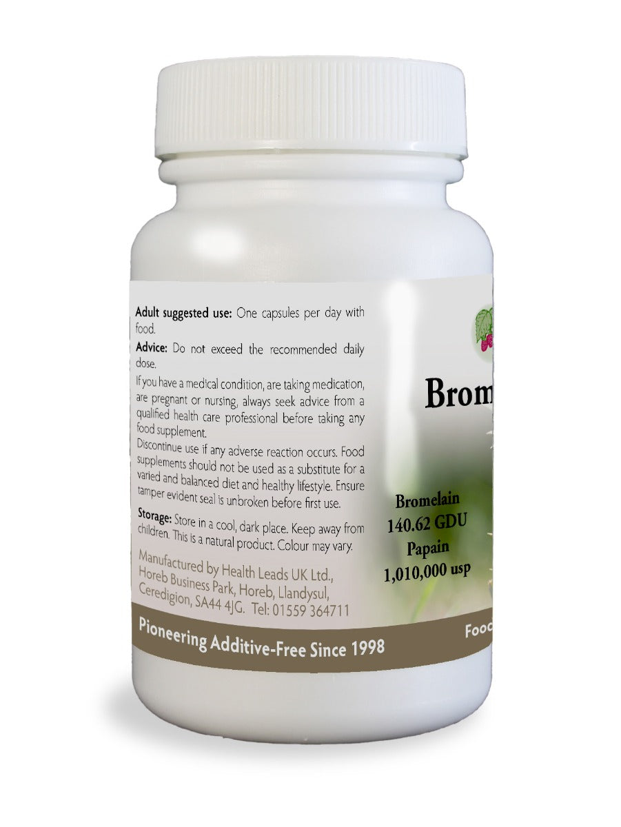 Bromelain 56mg & Papain 169mg x 90 capsules