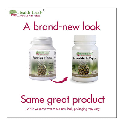 Bromelain 56mg & Papain 169mg x 90 capsules