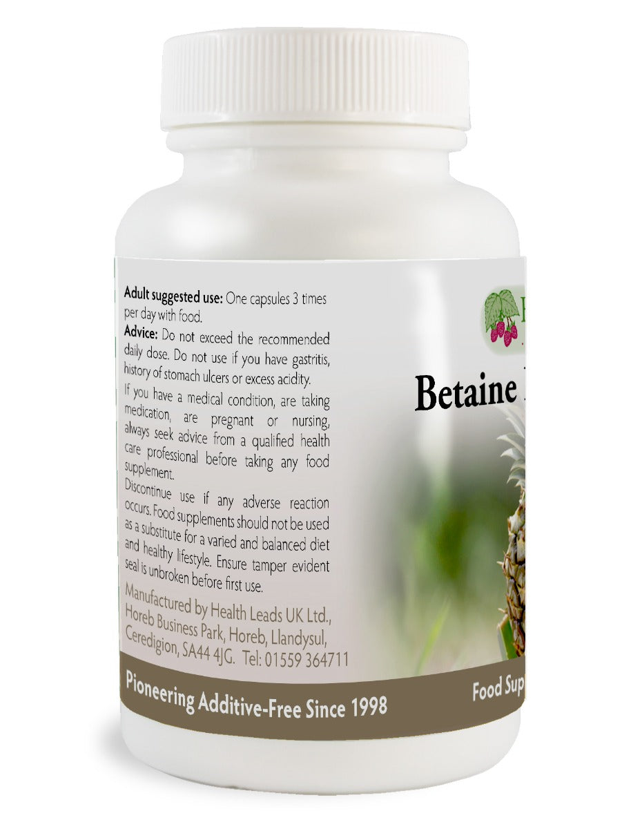 Betaine Hydrochloride 500mg x 90 capsules