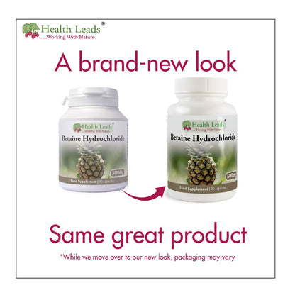 Betaine Hydrochloride 500mg x 90 capsules