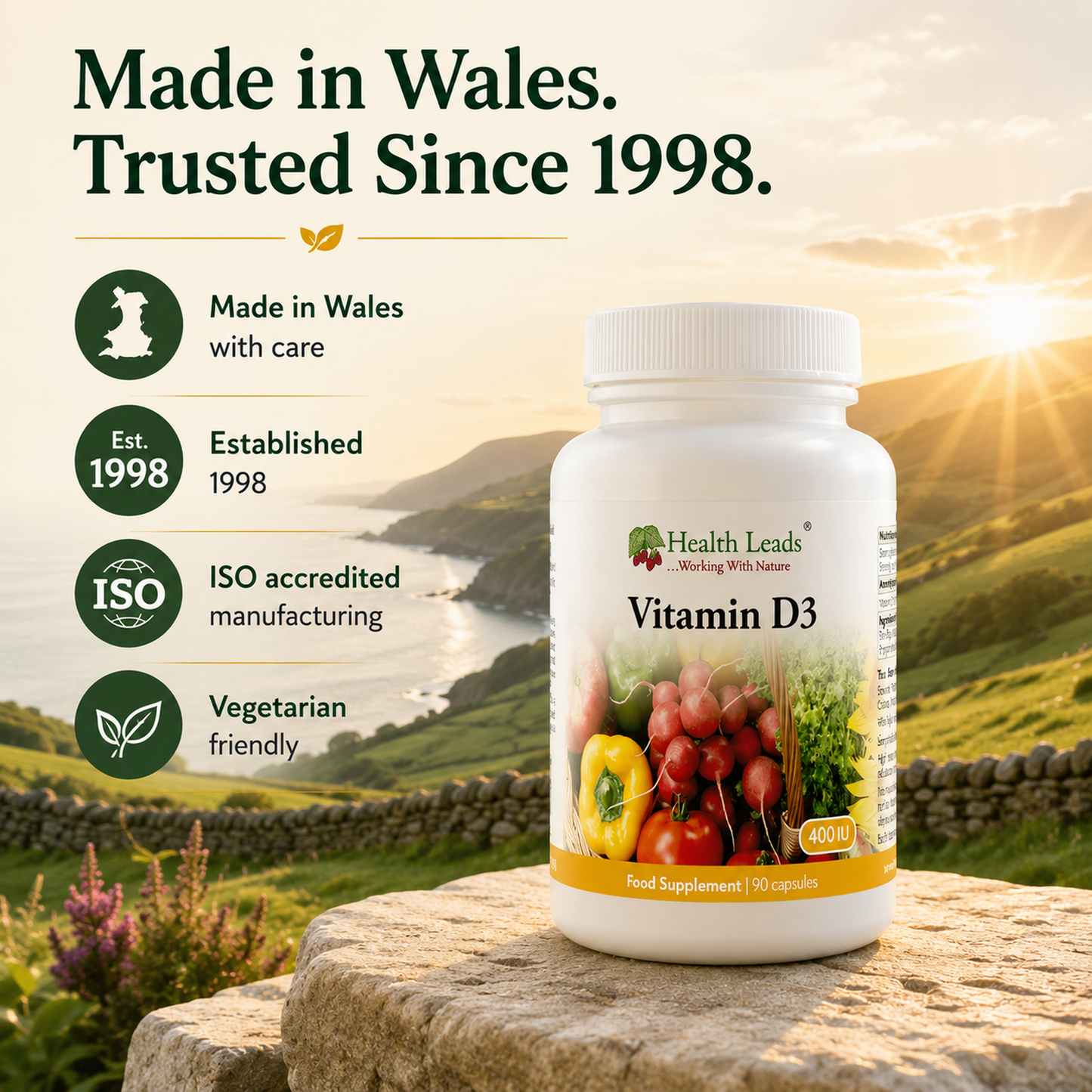 Vitamin D3 (Cholecalciferol) x 90 capsules