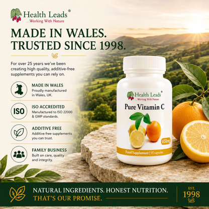 Vitamin C (Ascorbic Acid) 650mg capsules