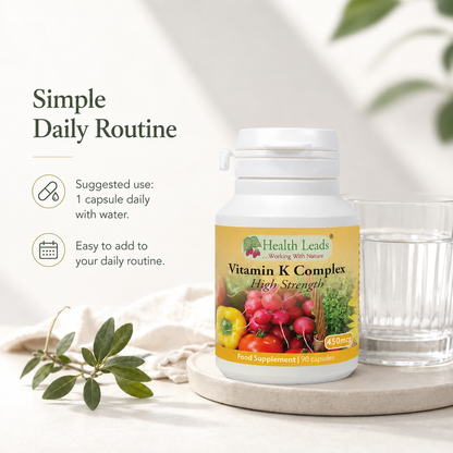 Vitamin K Complex 450mcg (High Strength) x 90 capsules