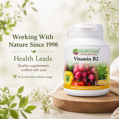 Vitamin B2 (Riboflavin) 100mg x 90 capsules