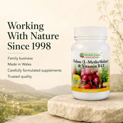 Folate (L-Methylfolate) 400µg x 90 capsules