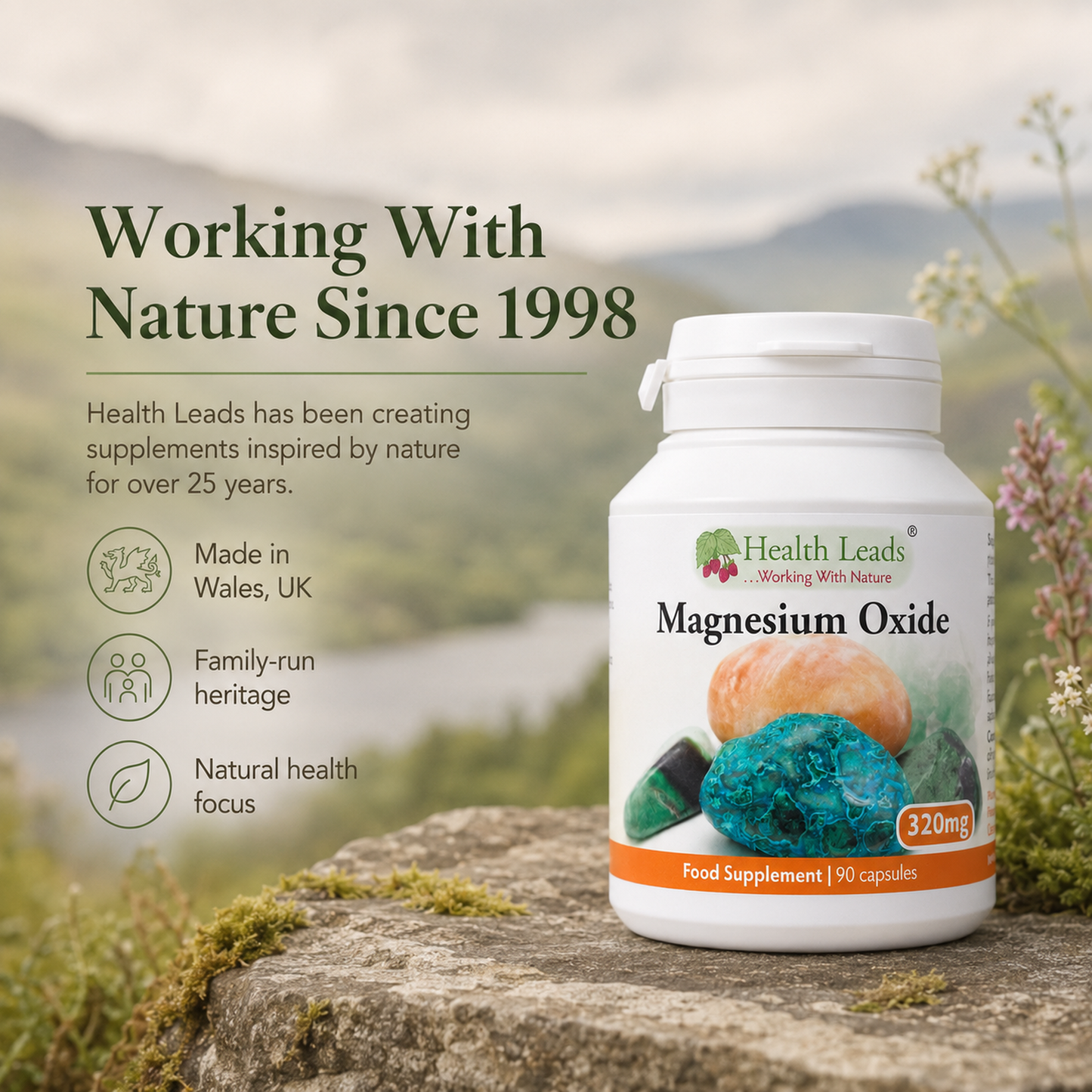 Magnesium Oxide 320mg x 90 capsules