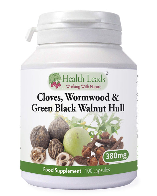 Cloves, Wormwood & Green Black Walnut Hull 600mg