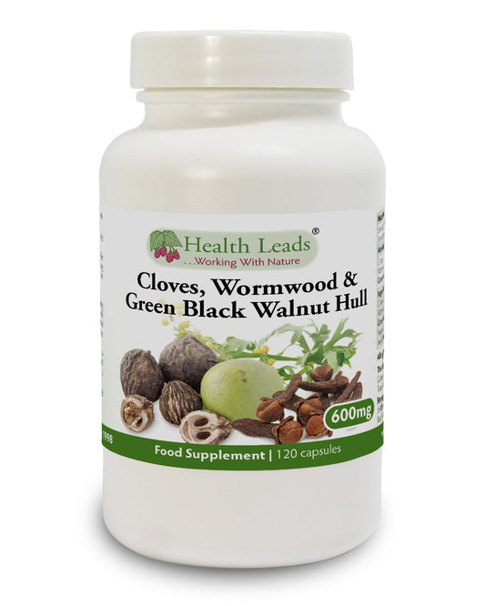 Cloves, Wormwood & Green Black Walnut Hull 600mg