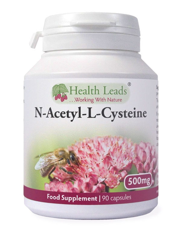Health Leads UK N-Acetyl-L-Cysteine 500mg 90 capsules