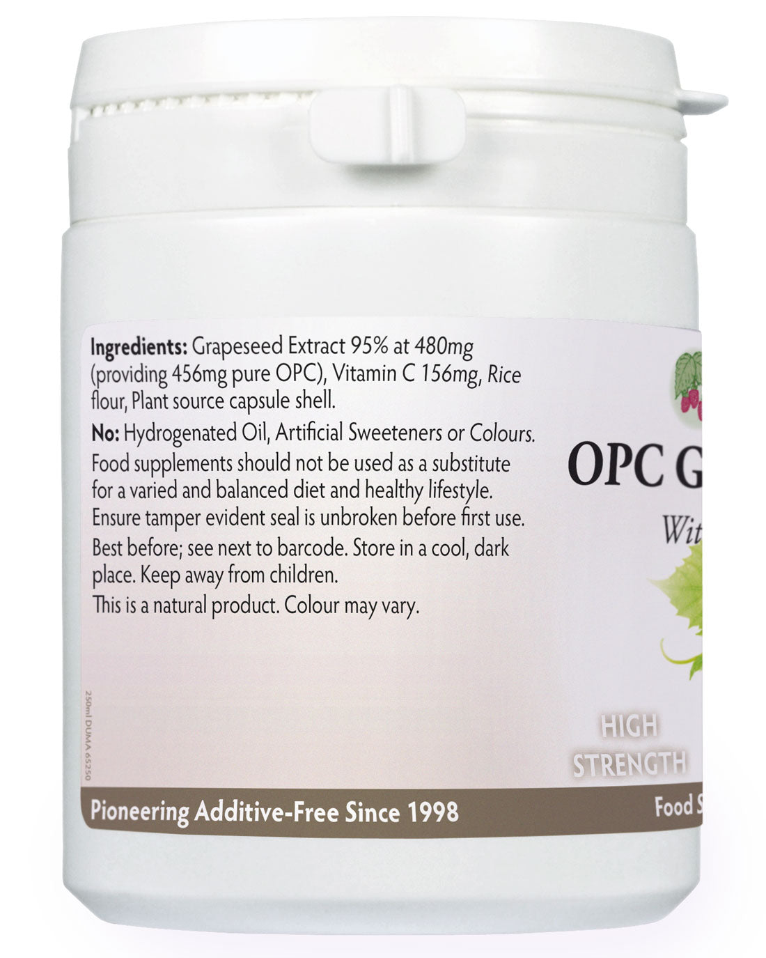 High Strength OPC Grape Seed Extract 480mg & Vitamin C 156mg x 120 capsules