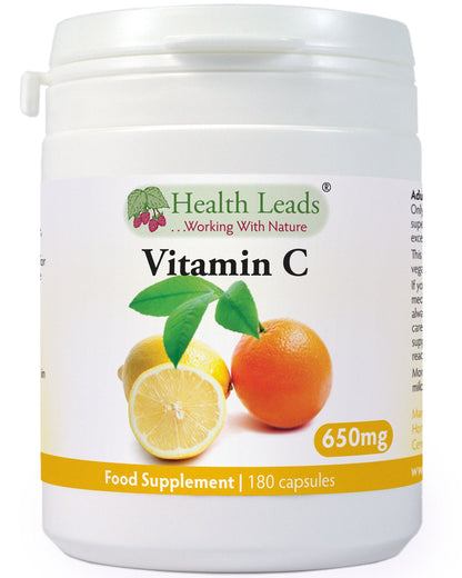 Vitamin C (Ascorbic Acid) 650mg capsules