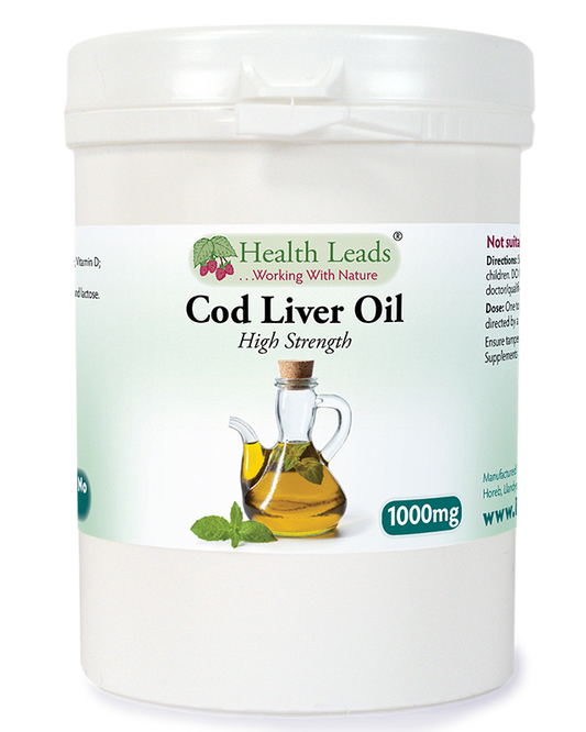 Cod Liver Oil 1000mg x 120 capsules (High Strength)