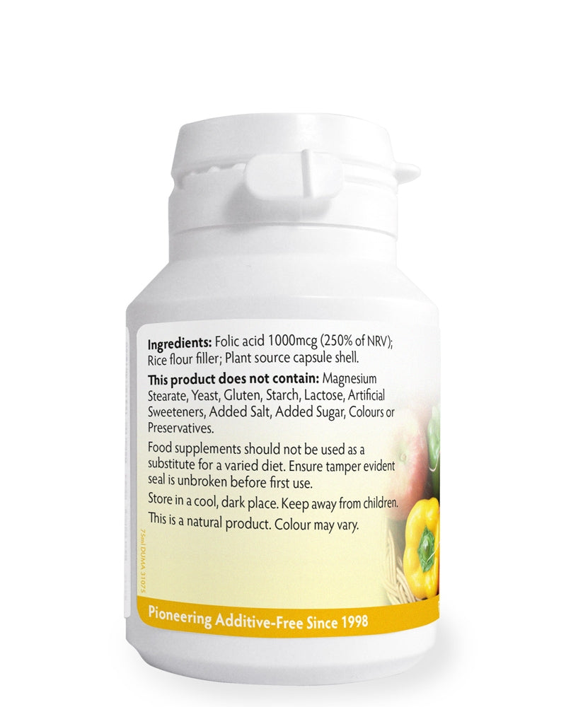 Folic Acid (Vitamin B9) 1000mcg x 90 capsules