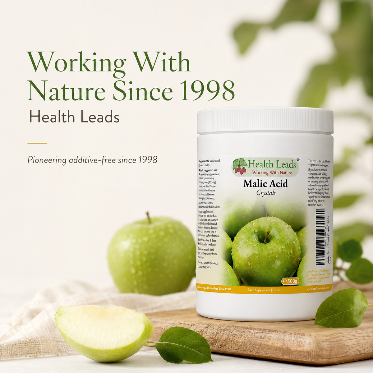 Malic Acid (Food Grade) Powder 500g