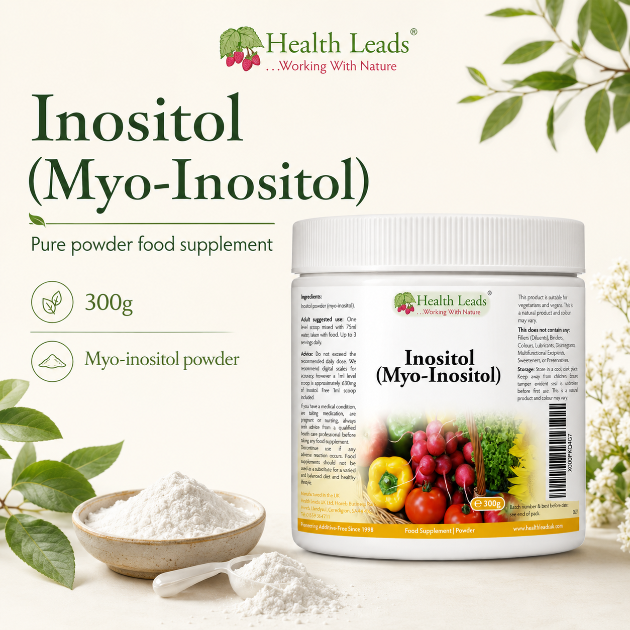 Inositol (Myo-Inositol) Powder 300g