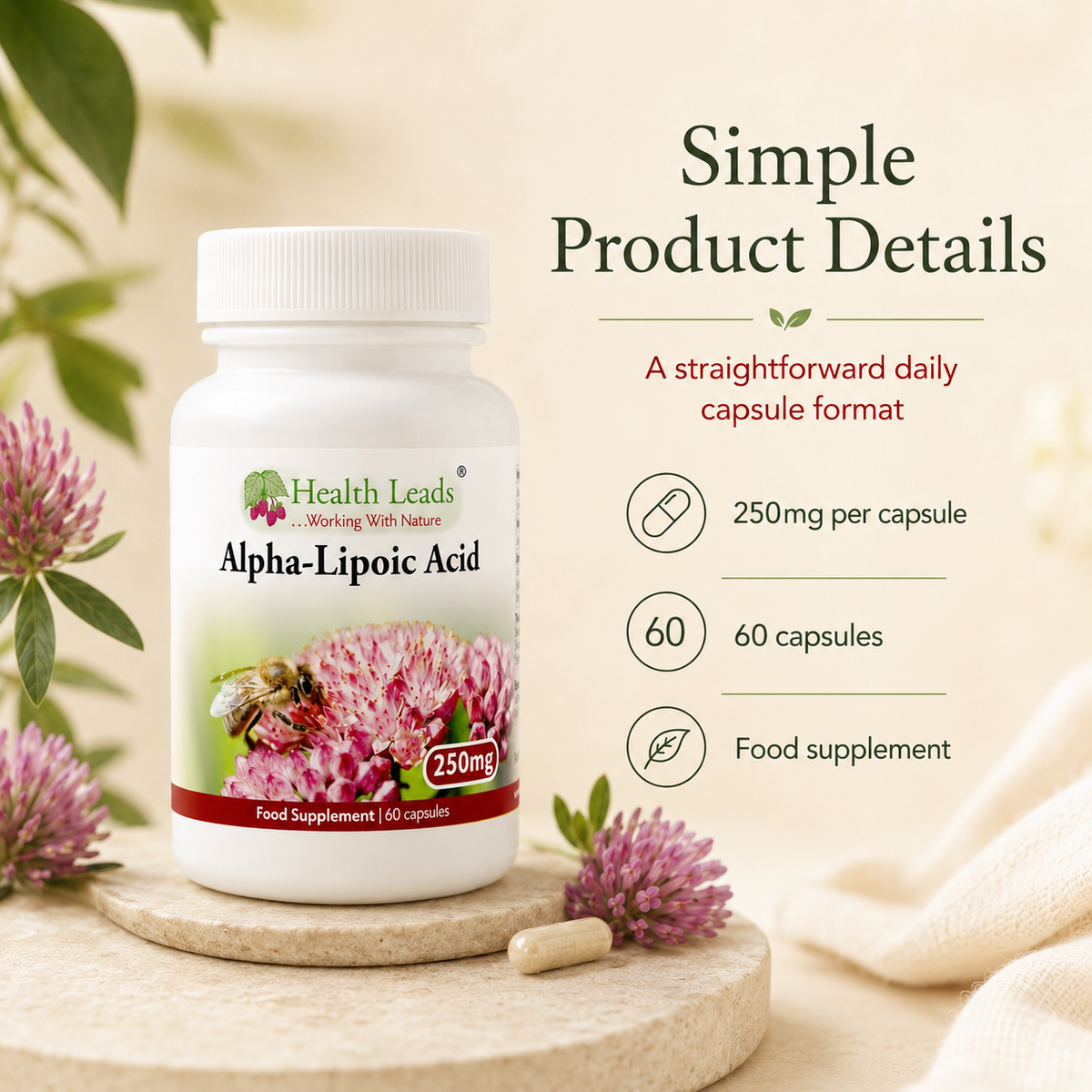 Alpha-Lipoic Acid 250mg x 60 capsules