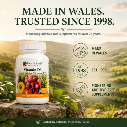 Vitamin D3 3000iu and K2 100mcg x 90 capsules