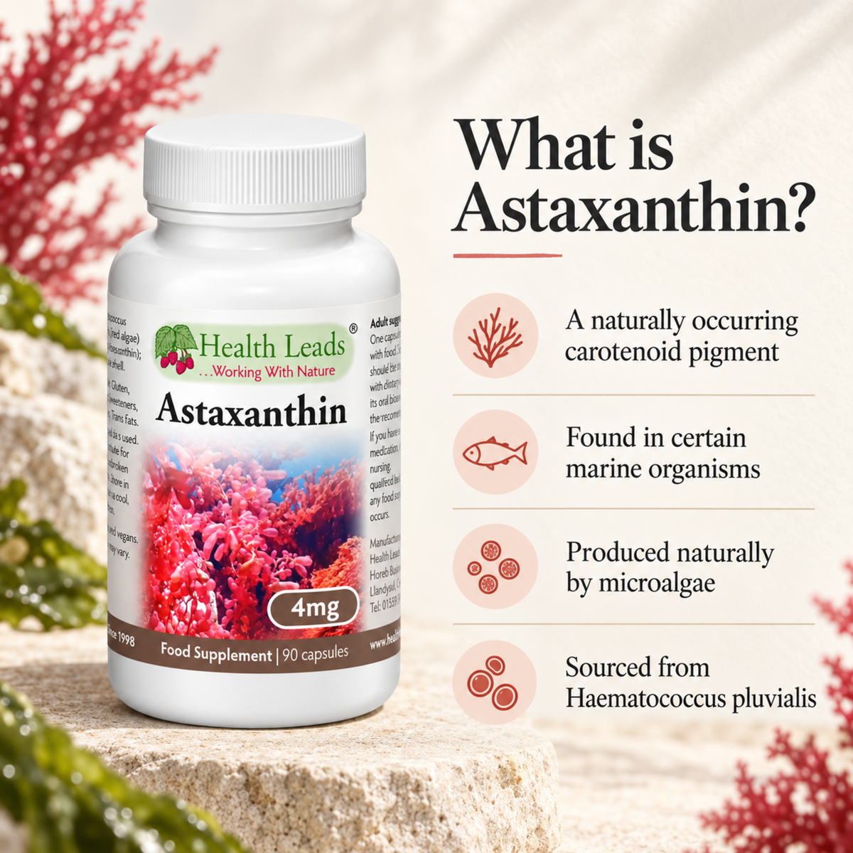 Astaxanthin 4mg x 90 capsules