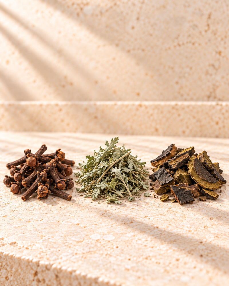 Three whole botanicals