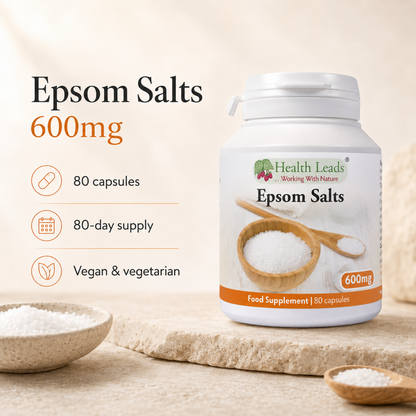 Epsom Salts 600mg x 80 capsules