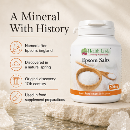 Epsom Salts 600mg x 80 capsules