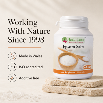 Epsom Salts 600mg x 80 capsules