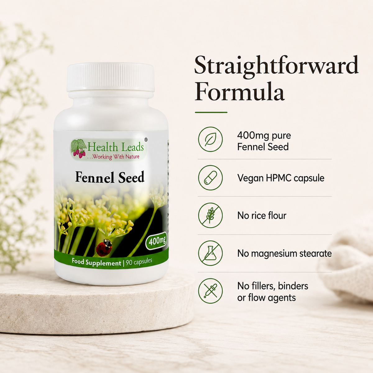 Fennel Seed 400mg x 90 capsules