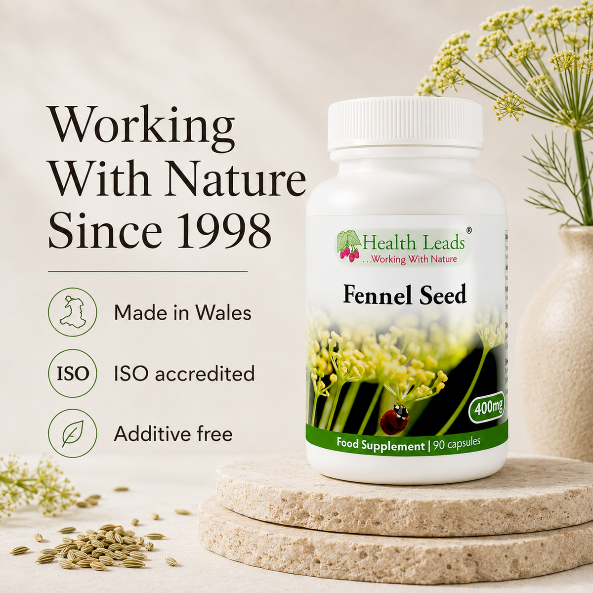 Fennel Seed 400mg x 90 capsules