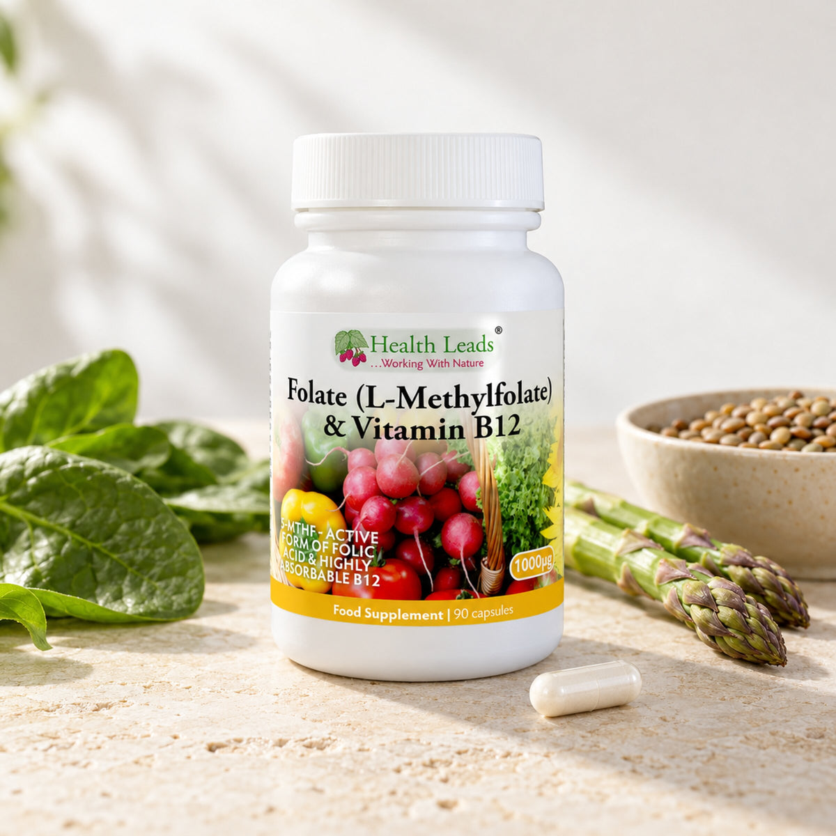 Two methylated B vitamins
