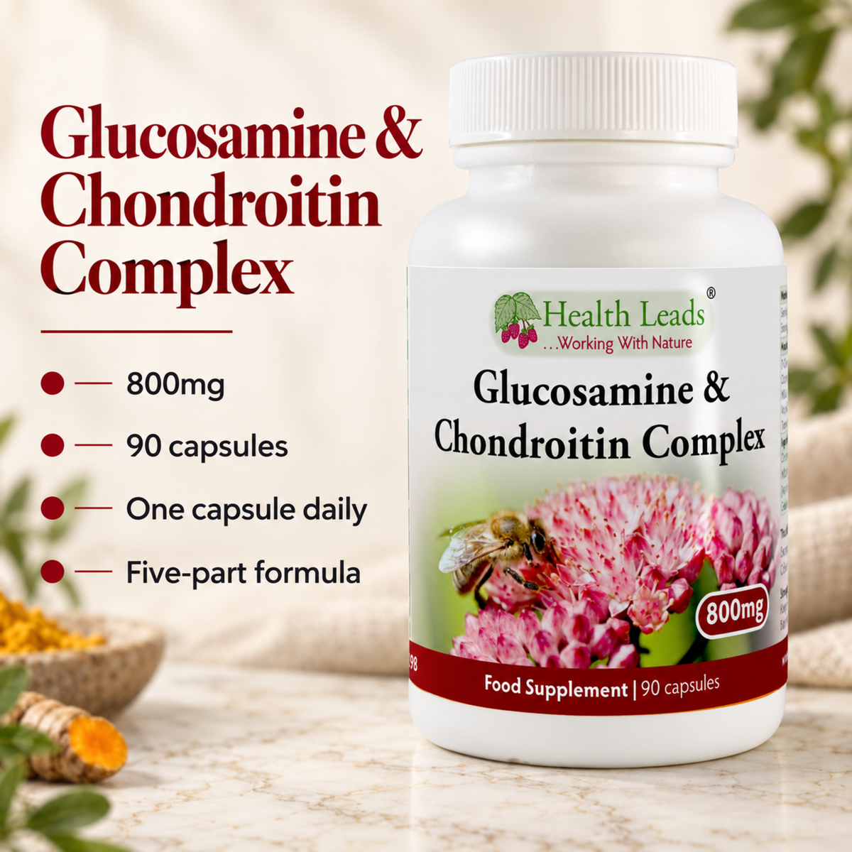 Glucosamine & Chondroitin Complex 800mg x 90 capsules