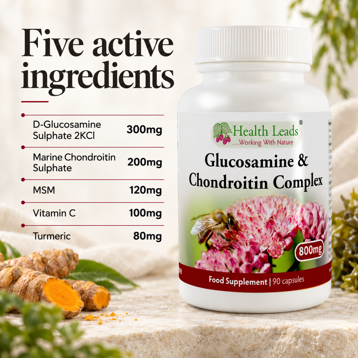 Glucosamine & Chondroitin Complex 800mg x 90 capsules