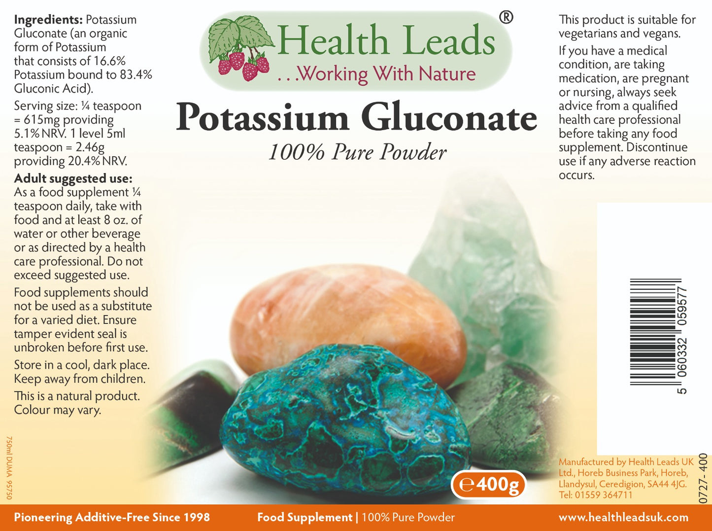 Potassium Gluconate Powder 400g