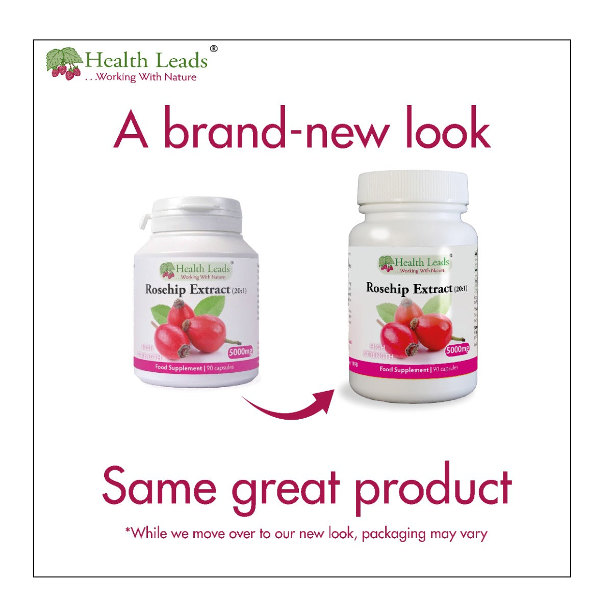 Rosehip Extract 20:1 5000mg x 90 capsules