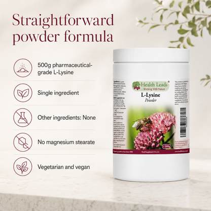 L-Lysine Pharmaceutical Grade Powder 500g