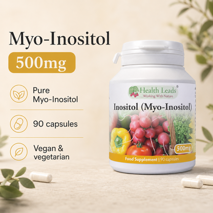 Inositol (Myo-Inositol) 500mg x 90 capsules
