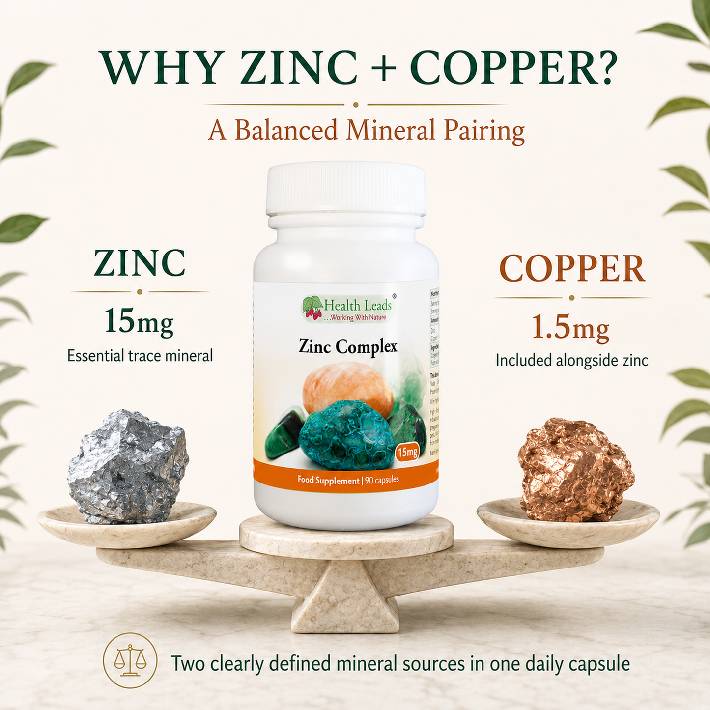 Zinc Complex 15mg x 90 capsules