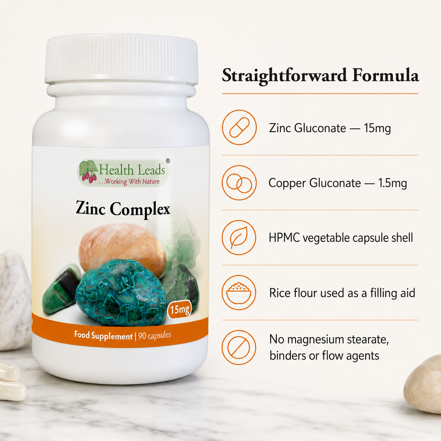 Zinc Complex 15mg x 90 capsules