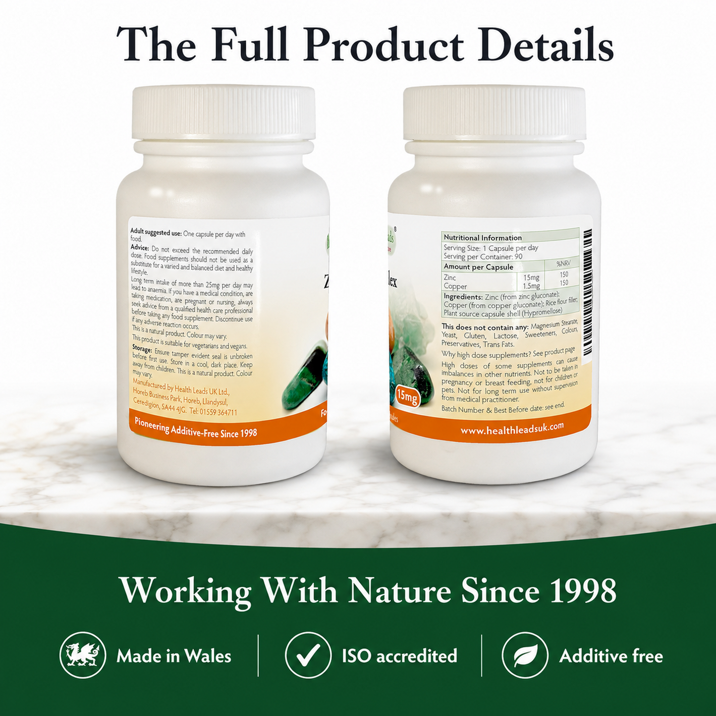 Zinc Complex 15mg x 90 capsules